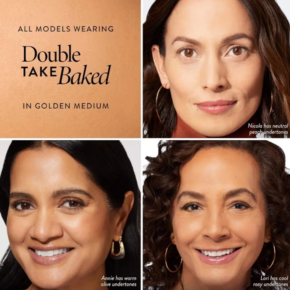 Laura Geller Double Take Baked Versatile Powder Foundation: Golden Medium, NIB - Picture 2 of 7
